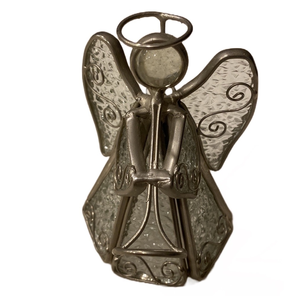 Glass and Metal Decorative Angel